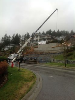 Stinger at a jobsite in West Vancouver